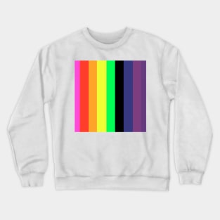 retro rainbow stripes Crewneck Sweatshirt